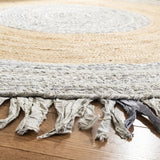 Safavieh Cape Cod 5'-0" x 5'-0" Rug in Light Grey / Natural
