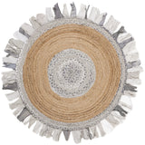 Safavieh Cape Cod 3'-0" x 3'-0" Rug in Light Grey / Natural