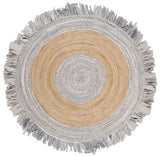 Safavieh Cape Cod 5'-0" x 5'-0" Rug in Light Grey / Natural