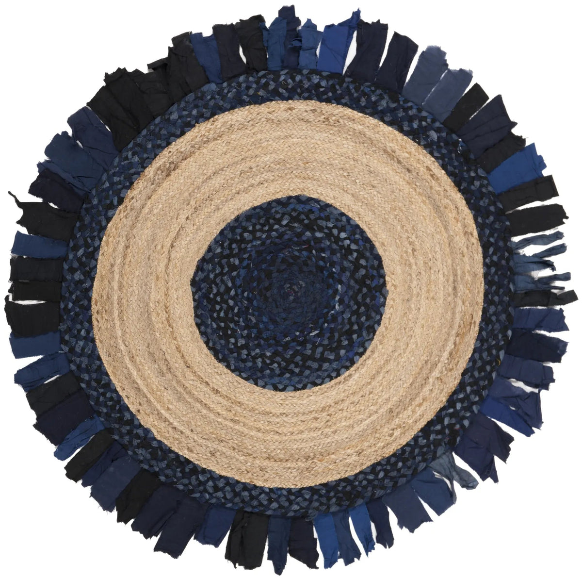 Safavieh Cape Cod 3'-0" x 3'-0" Rug in Navy / Natural