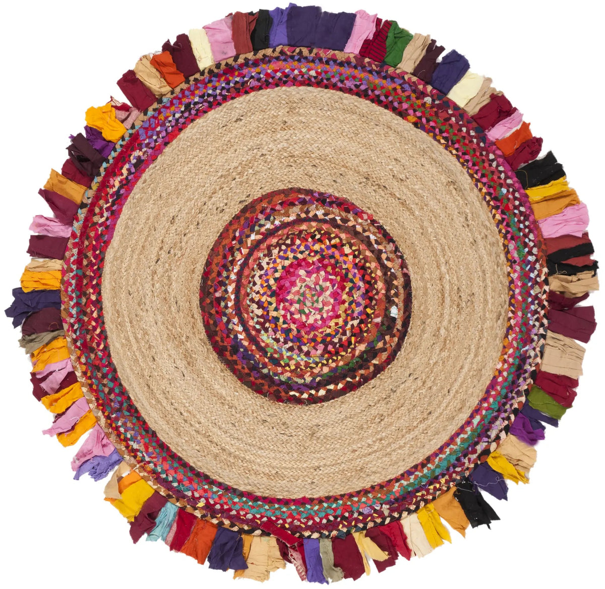 Safavieh Cape Cod 4'-0" x 4'-0" Rug in Multi / Natural