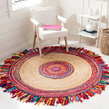 Safavieh Cape Cod 5'-0" x 5'-0" Rug in Multi / Natural