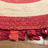 Safavieh Cape Cod 6'-0" x 6'-0" Rug in Red / Natural