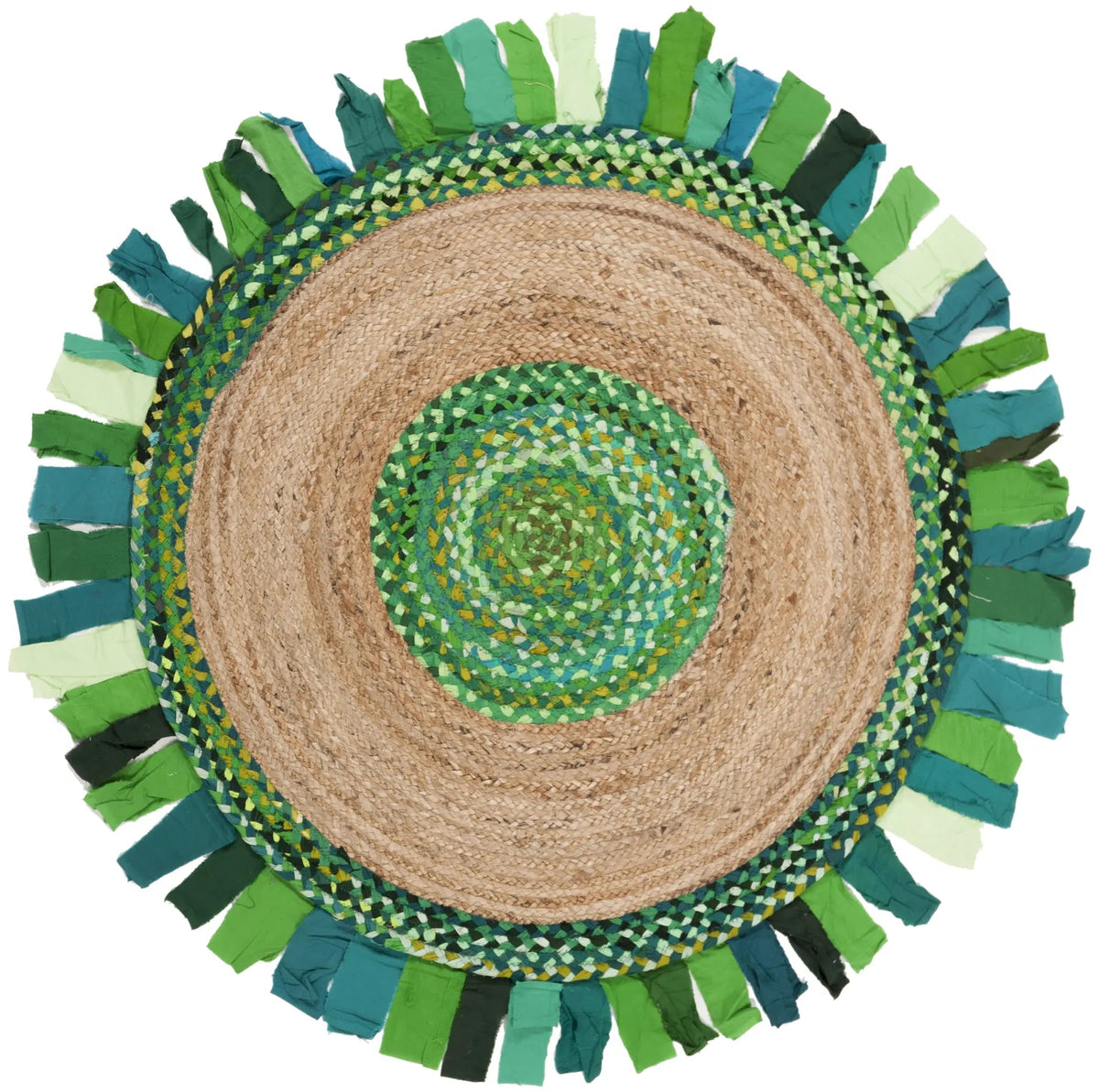 Safavieh Cape Cod 3'-0" x 3'-0" Rug in Green / Natural