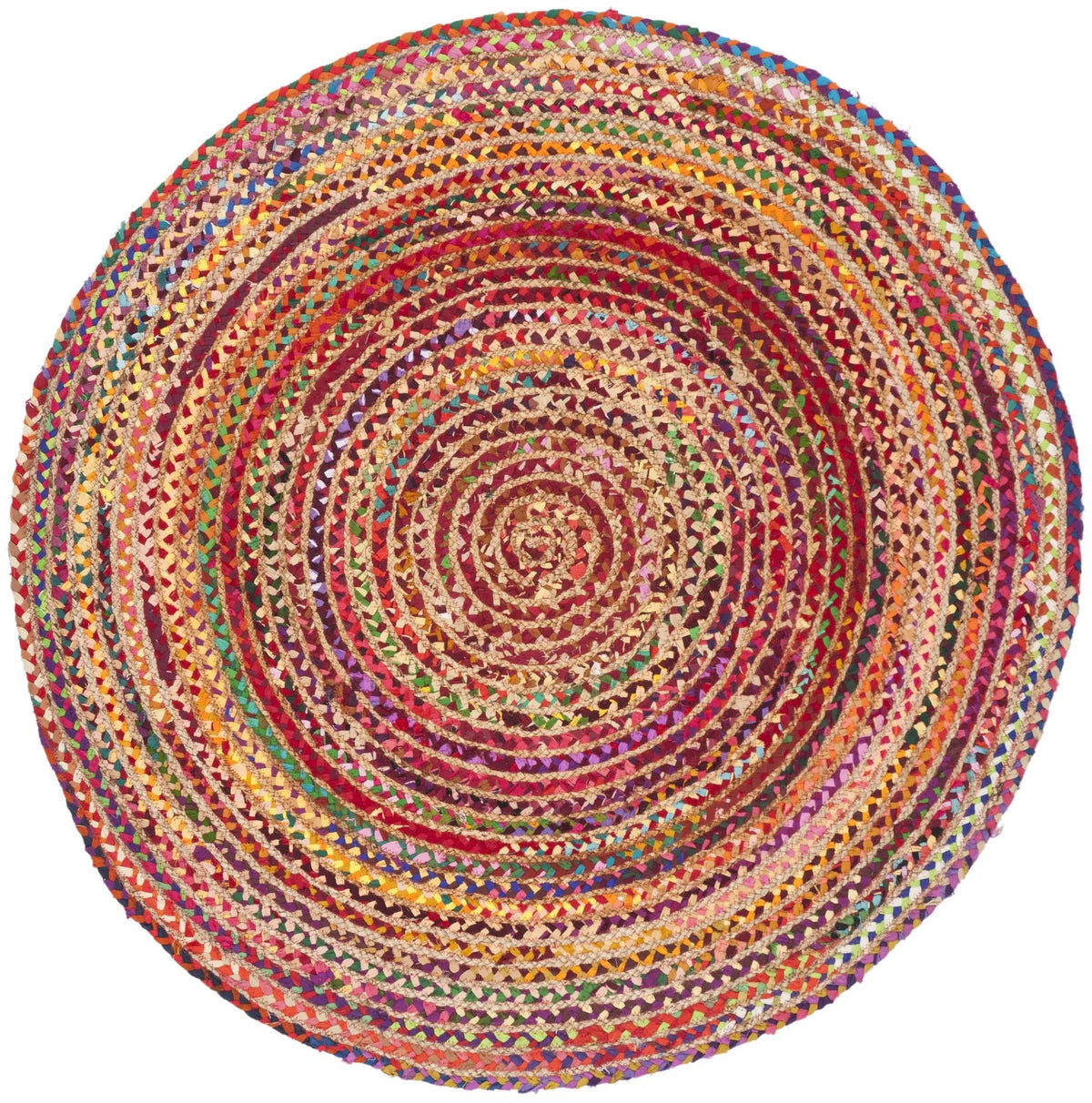 Safavieh Cape Cod 4'-0" x 4'-0" Rug in Red / Multi