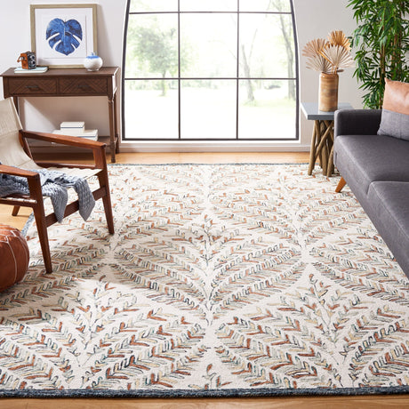 Safavieh Capri Cpr208B Ivory/Green Rug - Safavieh - cpr208b - 5r