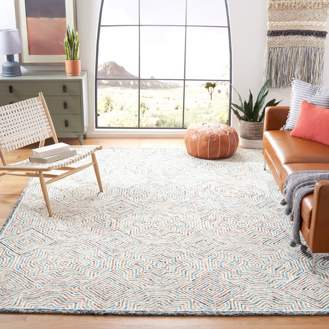 Safavieh Capri Cpr215M Blue/Rust Rugs - Safavieh - cpr215m - 3