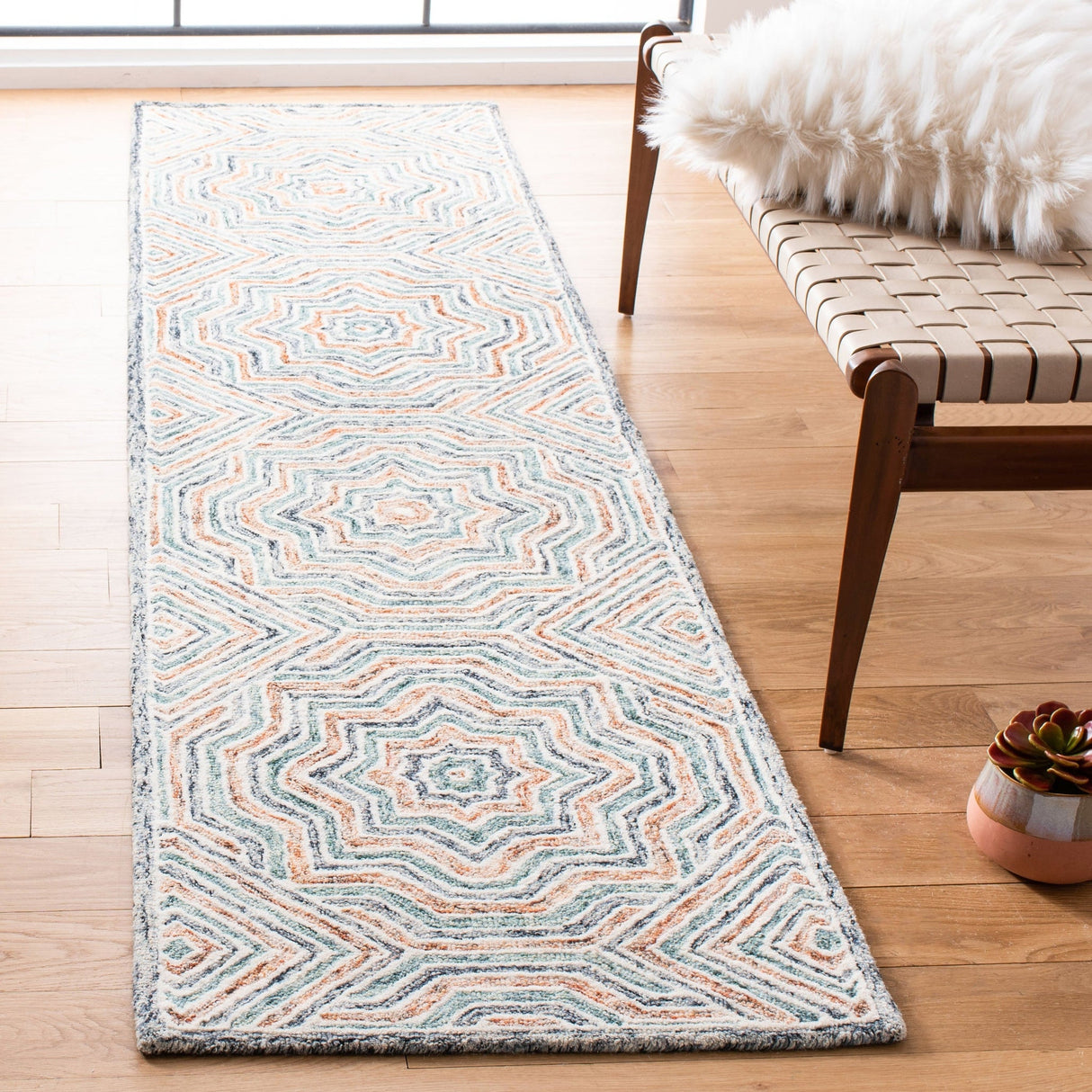 Safavieh Capri Cpr215M Blue/Rust Rugs - Safavieh - cpr215m - 7r