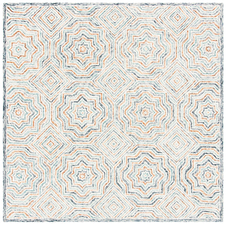 Safavieh Capri Cpr215M Blue/Rust Rugs - Safavieh - cpr215m - 7sq