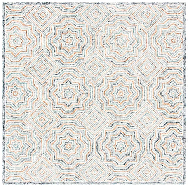 Safavieh Capri Cpr215M Blue/Rust Rugs - Safavieh - cpr215m - 7sq