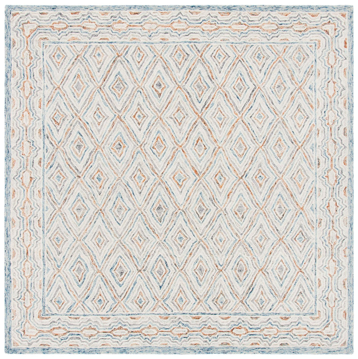 Safavieh Capri Cpr217M Blue/Rust Rugs - Safavieh - cpr217m - 7sq