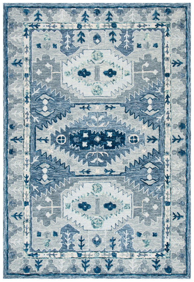 Safavieh Capri Cpr218M Blue/Grey Rugs - Safavieh - cpr218m - 3