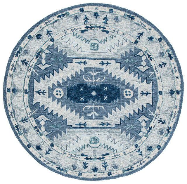 Safavieh Capri Cpr218M Blue/Grey Rugs - Safavieh - cpr218m - 7r