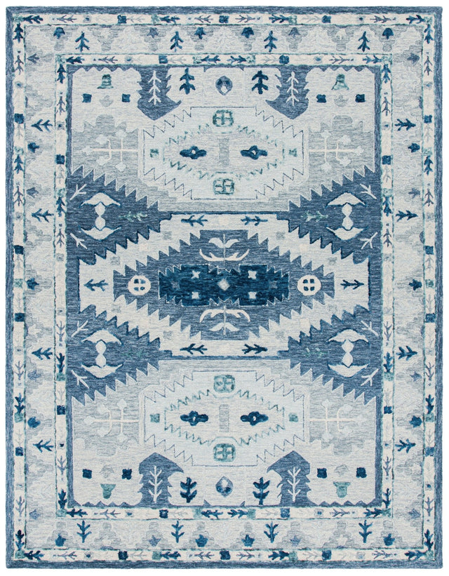 Safavieh Capri Cpr218M Blue/Grey Rugs - Safavieh - cpr218m - 7r