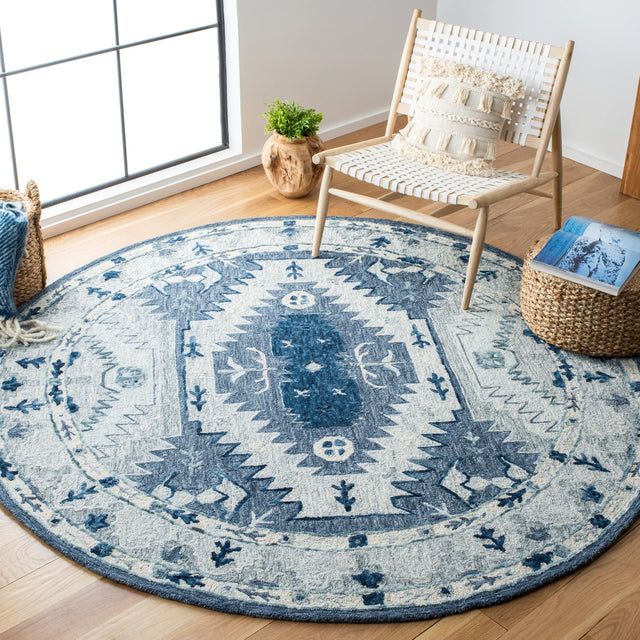 Safavieh Capri Cpr218M Blue/Grey Rugs - Safavieh - cpr218m - 7r