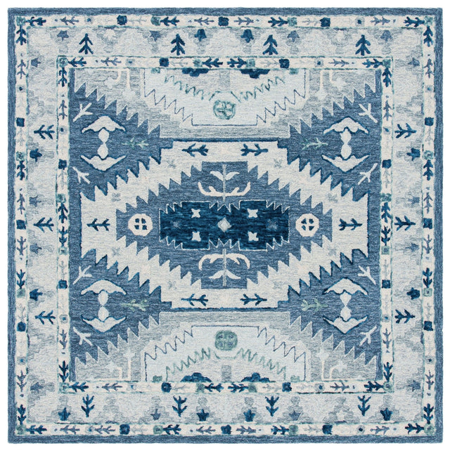 Safavieh Capri Cpr218M Blue/Grey Rugs - Safavieh - cpr218m - 7sq