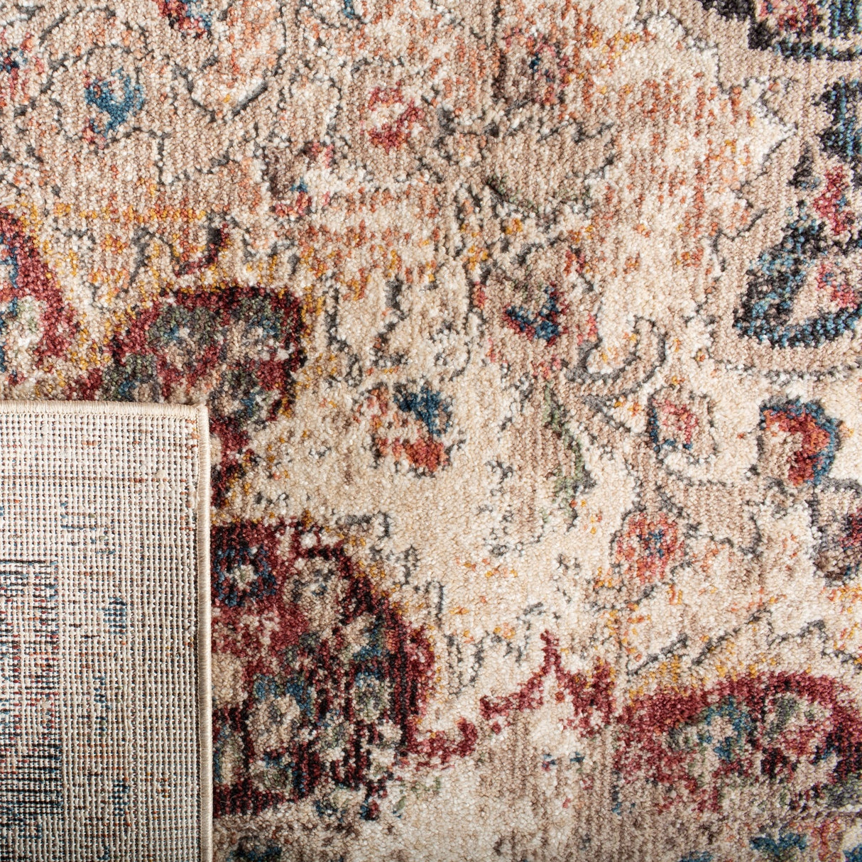 Safavieh Carlyle Cyl215B Ivory/Burgundy Rug - Safavieh - cyl215b - 7r