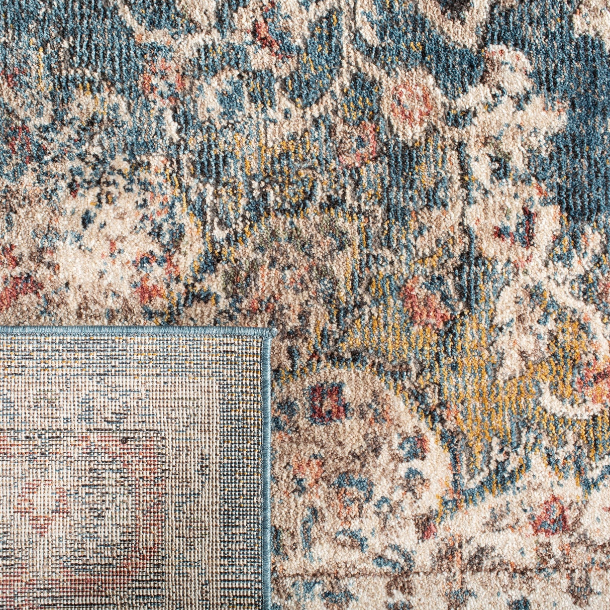 Safavieh Carlyle Cyl215J Turquoise/Ivory Rug - Safavieh - cyl215j - 7r