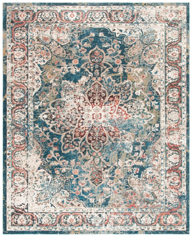 Safavieh Carlyle Cyl215J Turquoise/Ivory Rug - Safavieh - cyl215j - 7r