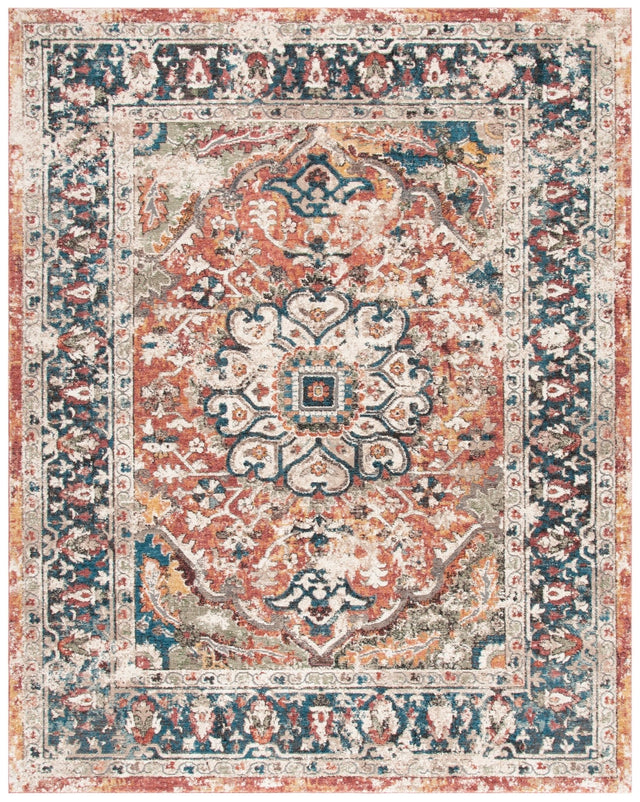 Safavieh Carlyle Cyl229P Orange/Blue Rug - Safavieh - cyl229p - 7r