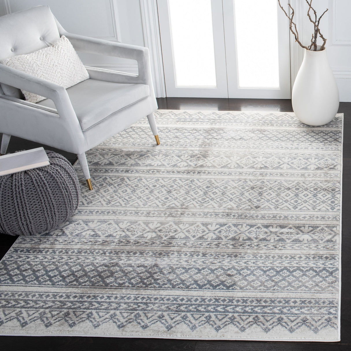 Safavieh Carnegie Cng619F Ivory/Grey Rugs - Safavieh - cng619f - 3