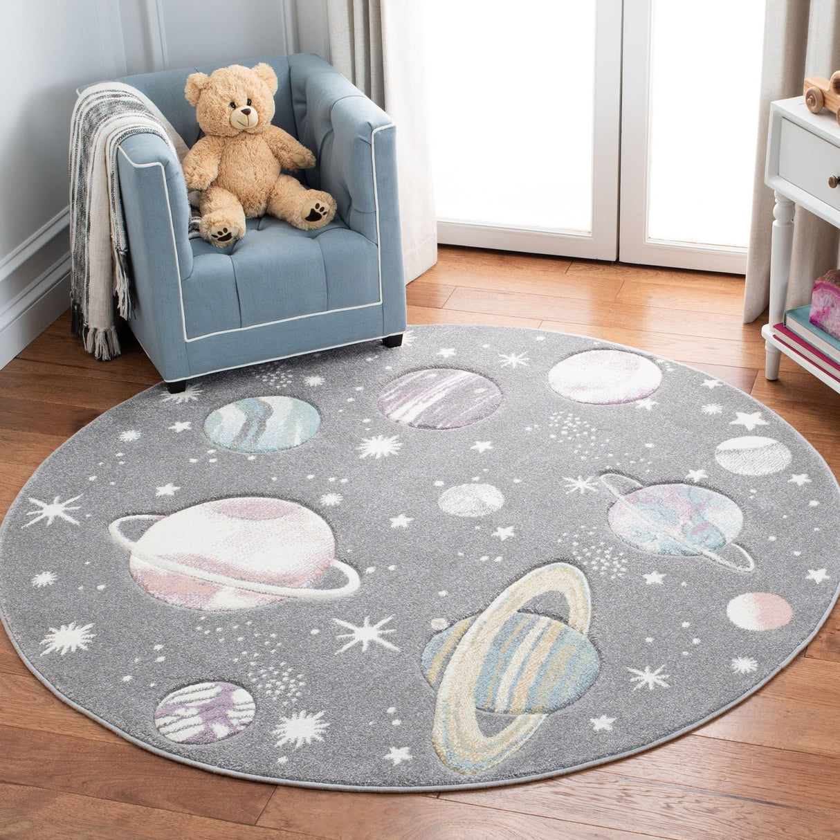Safavieh Carousel Kids Crk103F Grey/Lavender Rug - Safavieh - crk103f - 3r