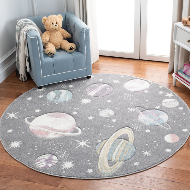 Safavieh Carousel Kids Crk103F Grey/Lavender Rug - Safavieh - crk103f - 3r