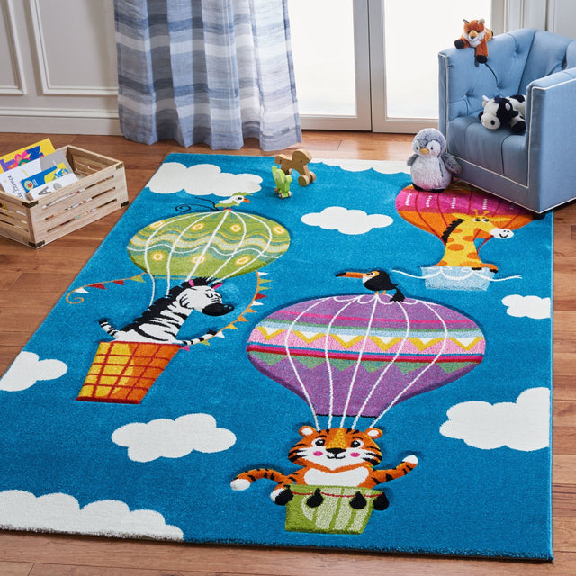 Safavieh Carousel Kids Crk118M Blue/Green Rugs - Safavieh - crk118m - 2