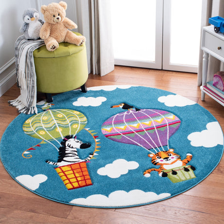 Safavieh Carousel Kids Crk118M Blue/Green Rugs - Safavieh - crk118m - 3r