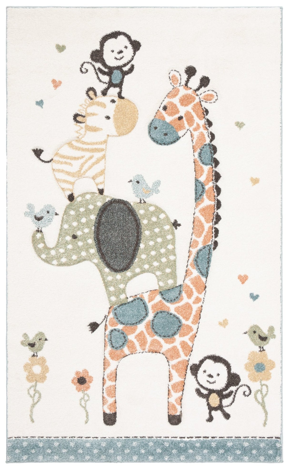Safavieh Carousel Kids Crk120A Ivory Rug - Safavieh - crk120a - 3r
