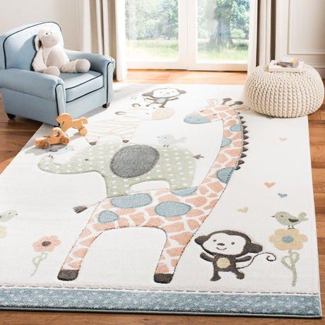 Safavieh Carousel Kids Crk120A Ivory Rug - Safavieh - crk120a - 3sq