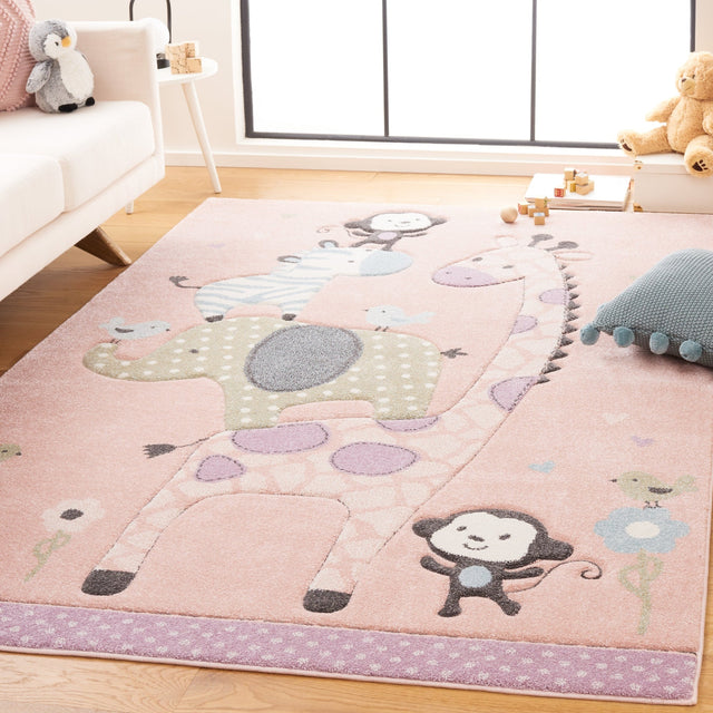 Safavieh Carousel Kids Crk120U Blush Pink Rug - Safavieh - crk120u - 2