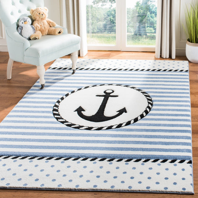 Safavieh Carousel Kids Crk124A Ivory/Navy Rug - Safavieh - crk124a - 2