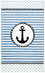 Safavieh Carousel Kids Crk124A Ivory/Navy Rug - Safavieh - crk124a - 3r