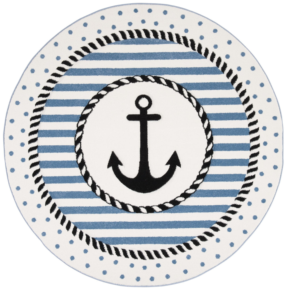 Safavieh Carousel Kids Crk124A Ivory/Navy Rug - Safavieh - crk124a - 3r