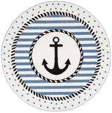 Safavieh Carousel Kids Crk124A Ivory/Navy Rug - Safavieh - crk124a - 3r