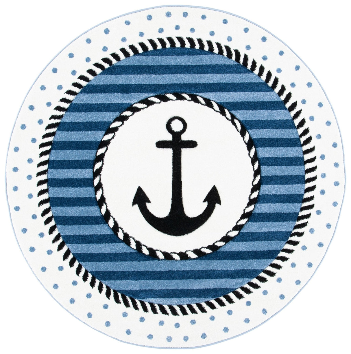 Safavieh Carousel Kids Crk124N Navy/Ivory Rugs - Safavieh - crk124n - 3r