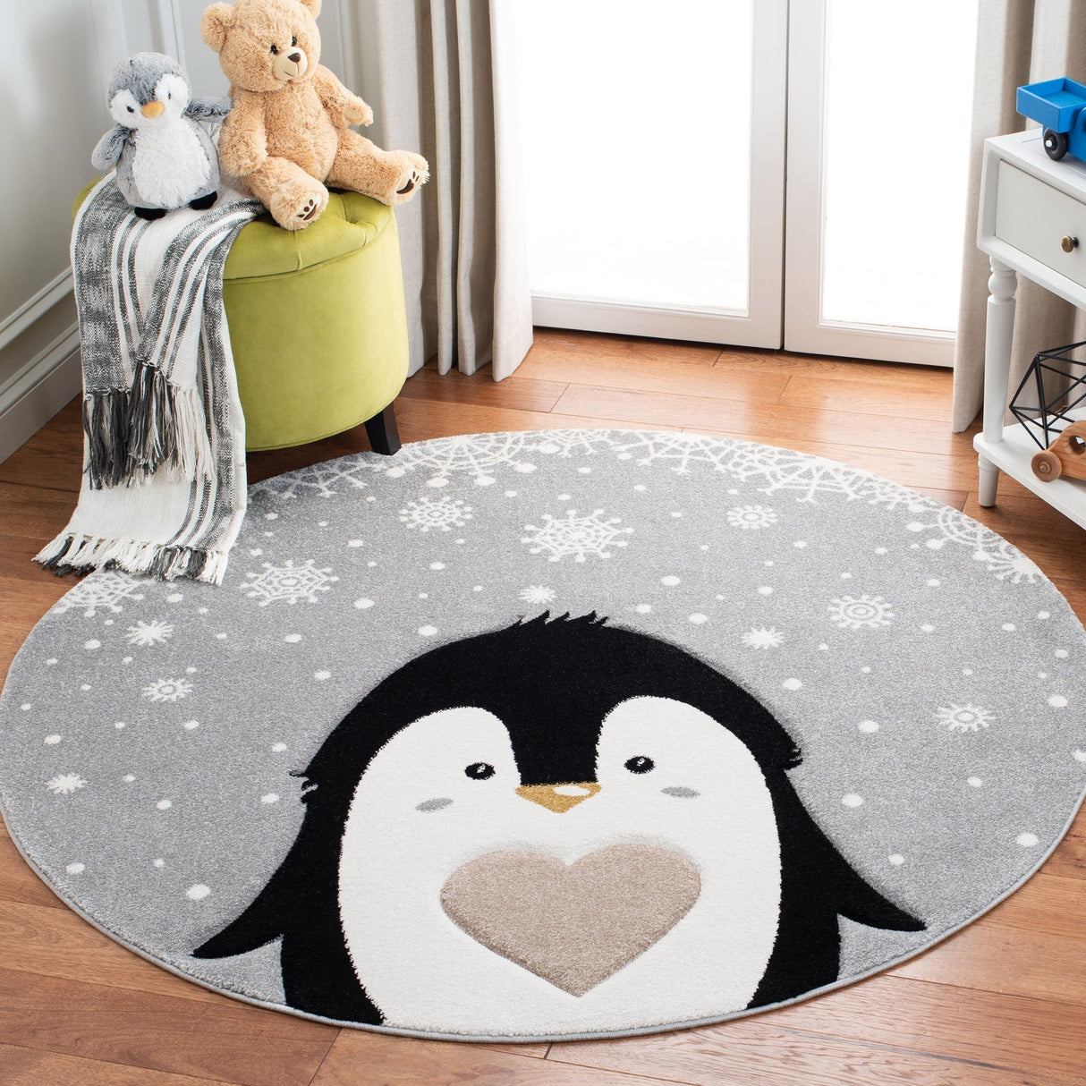 Safavieh Carousel Kids Crk132F Light Grey/Black Rugs - Safavieh - crk132f - 4r