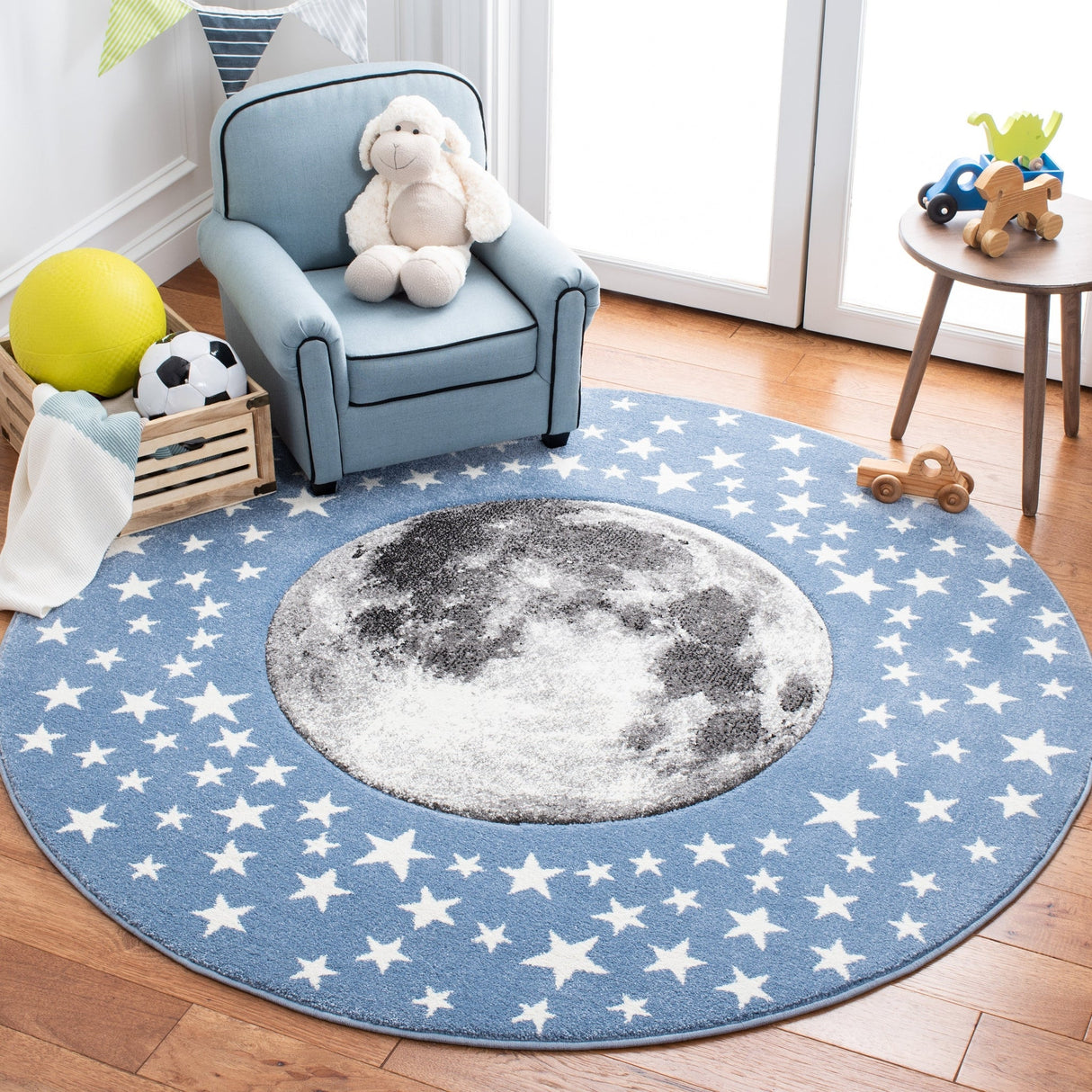 Safavieh Carousel Kids Crk135L Light Blue/Grey Rug - Safavieh - crk135l - 3r