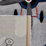 Safavieh Carousel Kids Crk137F Light Grey/Red Rug - Safavieh - crk137f - 3r