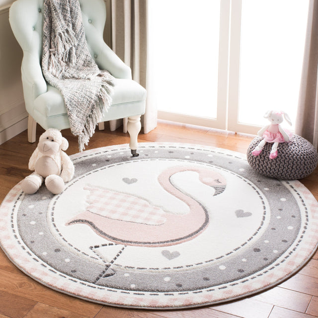 Safavieh Carousel Kids Crk154P Pink/Ivory Rug - Safavieh - crk154p - 3