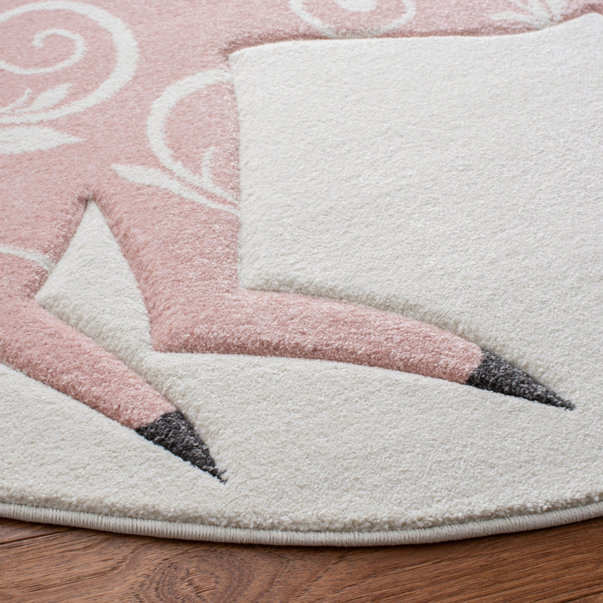 Safavieh Carousel Kids Crk163A Ivory/Pink Rugs - Safavieh - crk163a - 3r