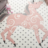 Safavieh Carousel Kids Crk163B Ivory Grey/Pink Rugs - Safavieh - crk163b - 3r