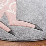 Safavieh Carousel Kids Crk163F Grey/Pink Rugs - Safavieh - crk163f - 3r