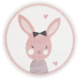 Safavieh Carousel Kids Crk166A Ivory/Pink Rugs - Safavieh - crk166a - 5r
