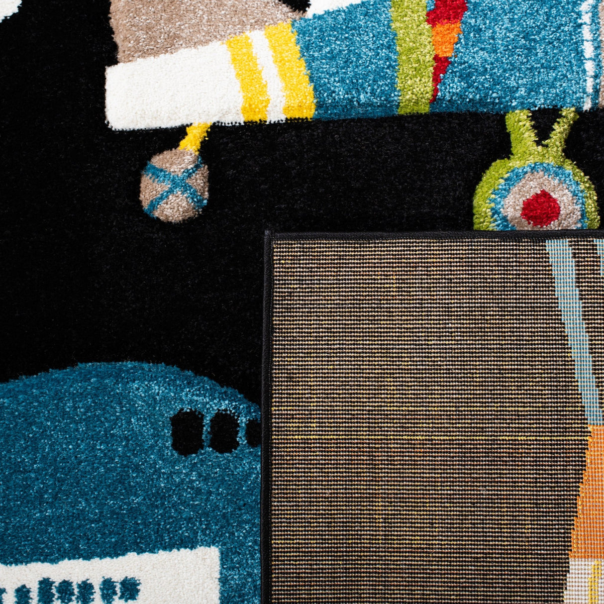 Safavieh Carousel Kids Crk167Z Black/Ivory Rugs - Safavieh - crk167z - 5r