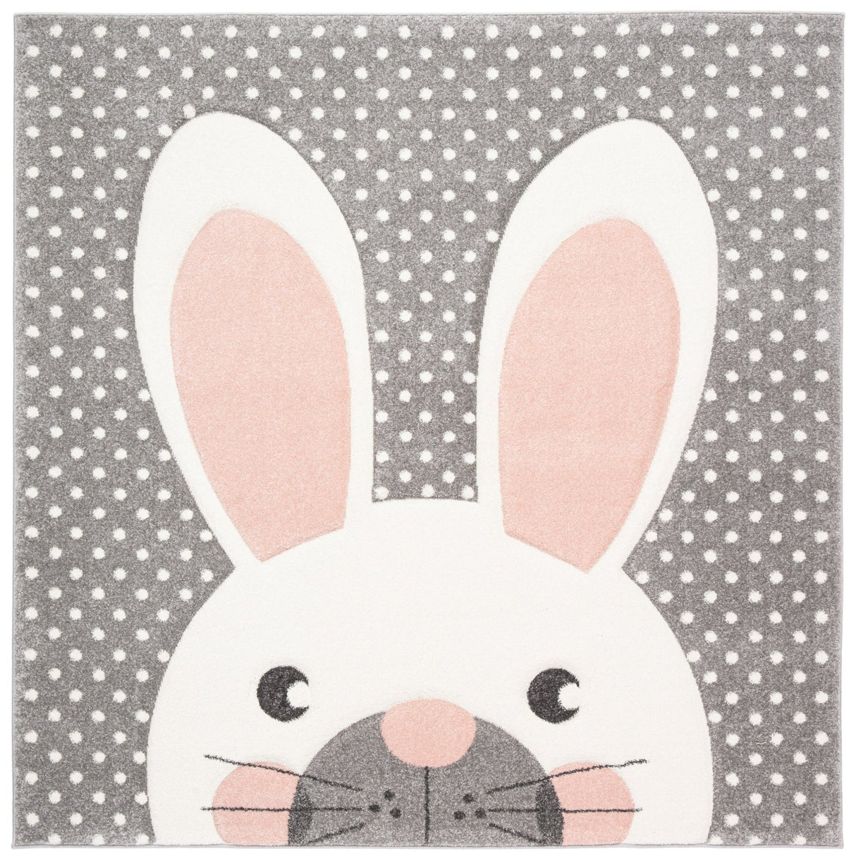 Safavieh Carousel Kids Crk168P Pink/Grey Rug - Safavieh - crk168p - 3sq
