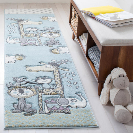 Safavieh Carousel Kids Crk185A Ivory/Blue Rugs - Safavieh - crk185a - 4r