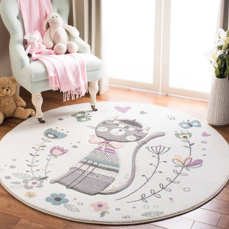 Safavieh Carousel Kids Crk187A Ivory/Pink Rug - Safavieh - crk187a - 5r