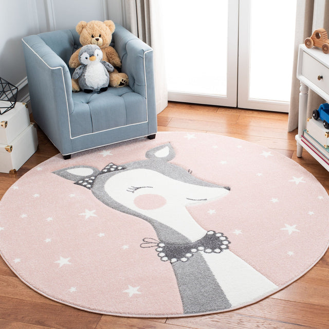 Safavieh Carousel Kids Crk191P Pink/Ivory Rug - Safavieh - crk191p - 3